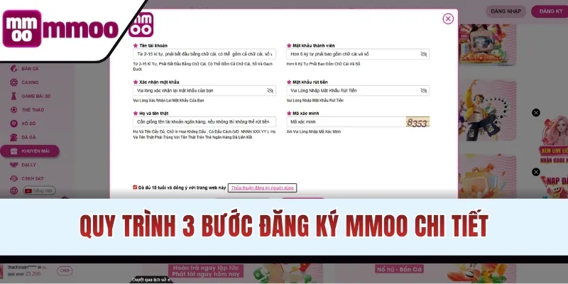 Quy trình 3 bước đăng ký MMOO chi tiết